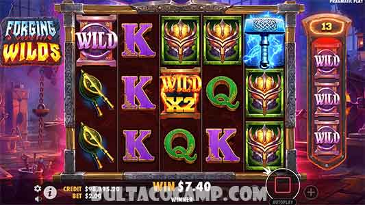 Fitur Suhu Gacor Forging Wilds Slot JP 888