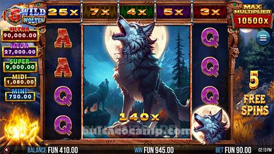 Raja Kuda Slot 55 Wild Wolves RTP 96% - 4ThePlayer